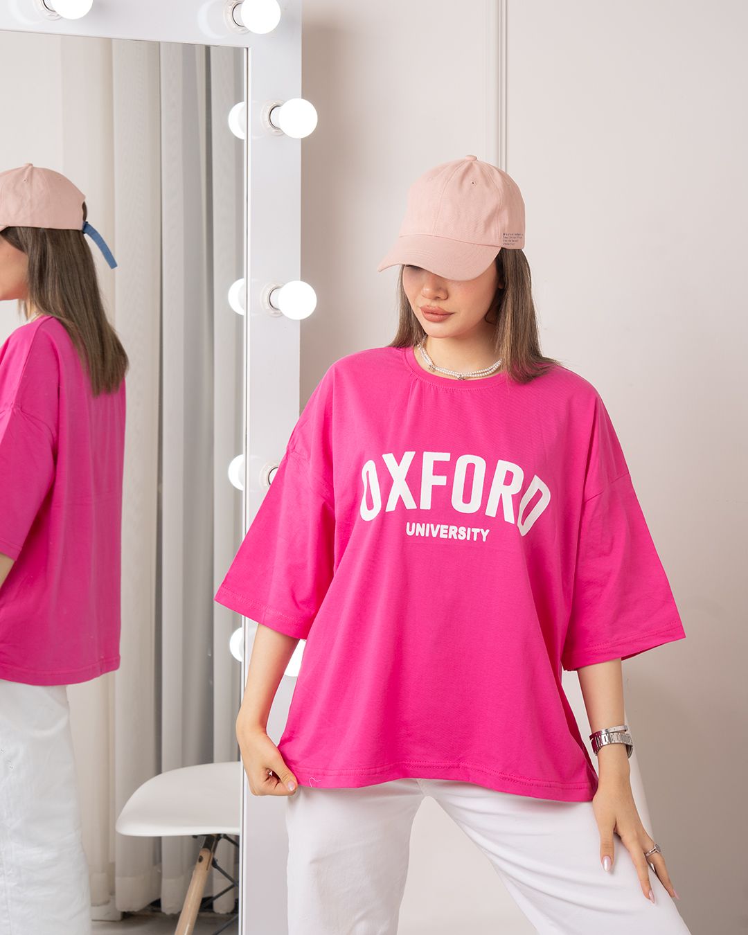 تیشرت باکسی نخ پنبه سوپر OXFORD