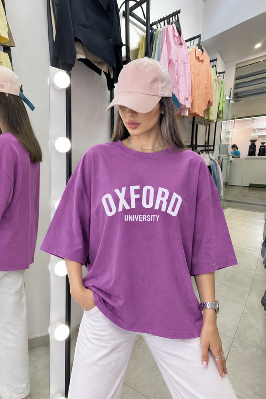 تیشرت باکسی نخ پنبه سوپر OXFORD